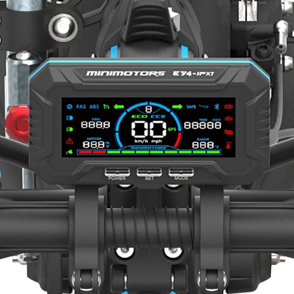 Detalle del motor de 1000W y neumáticos todoterreno del HONEYWHALE H3