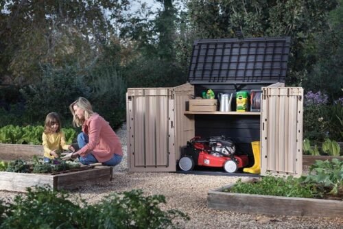 Cobertizo de jardín exterior para almacenamiento